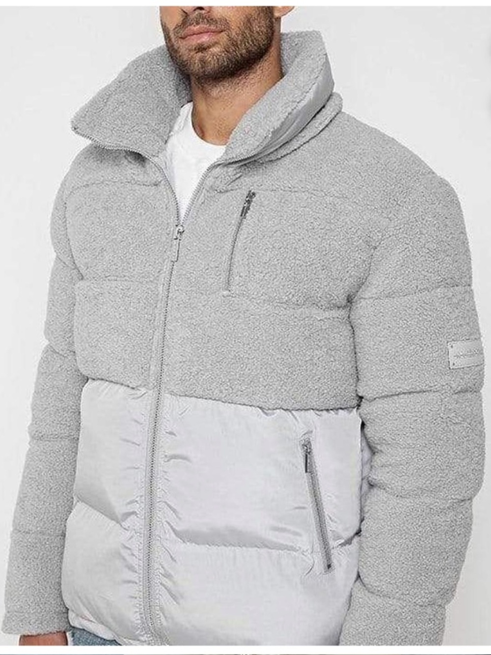 Maniere de Voir  Borg puffer jacket - Grey M